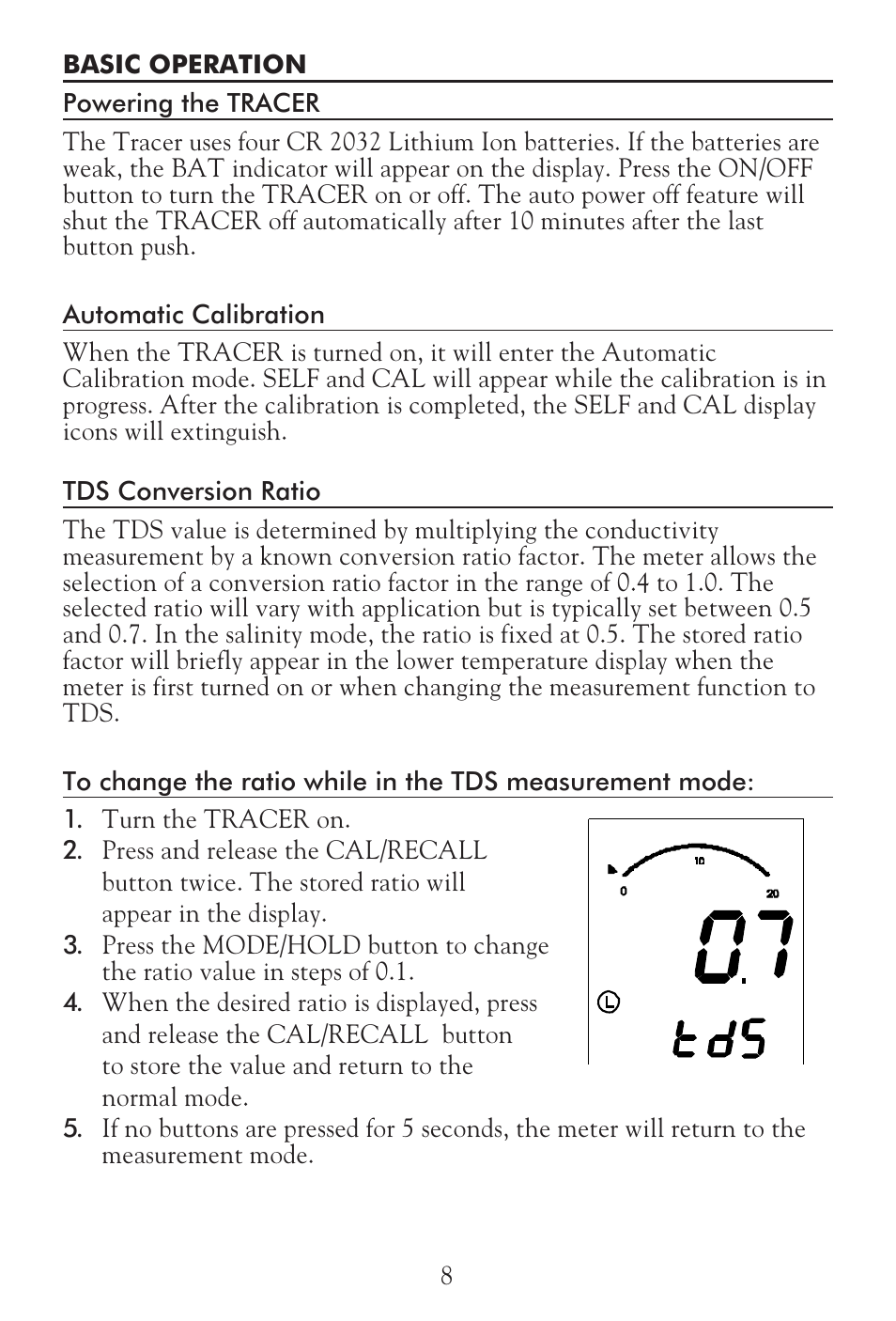 LaMotte Tracer Salt Meter User Manual | Page 8 / 24