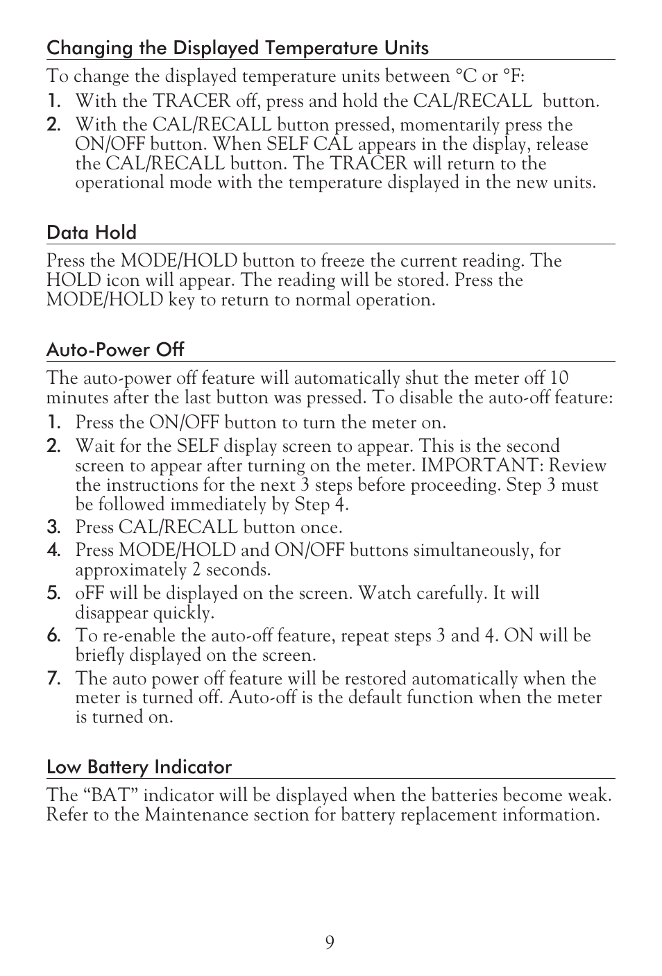 LaMotte Tracer Salt Meter User Manual | Page 9 / 24