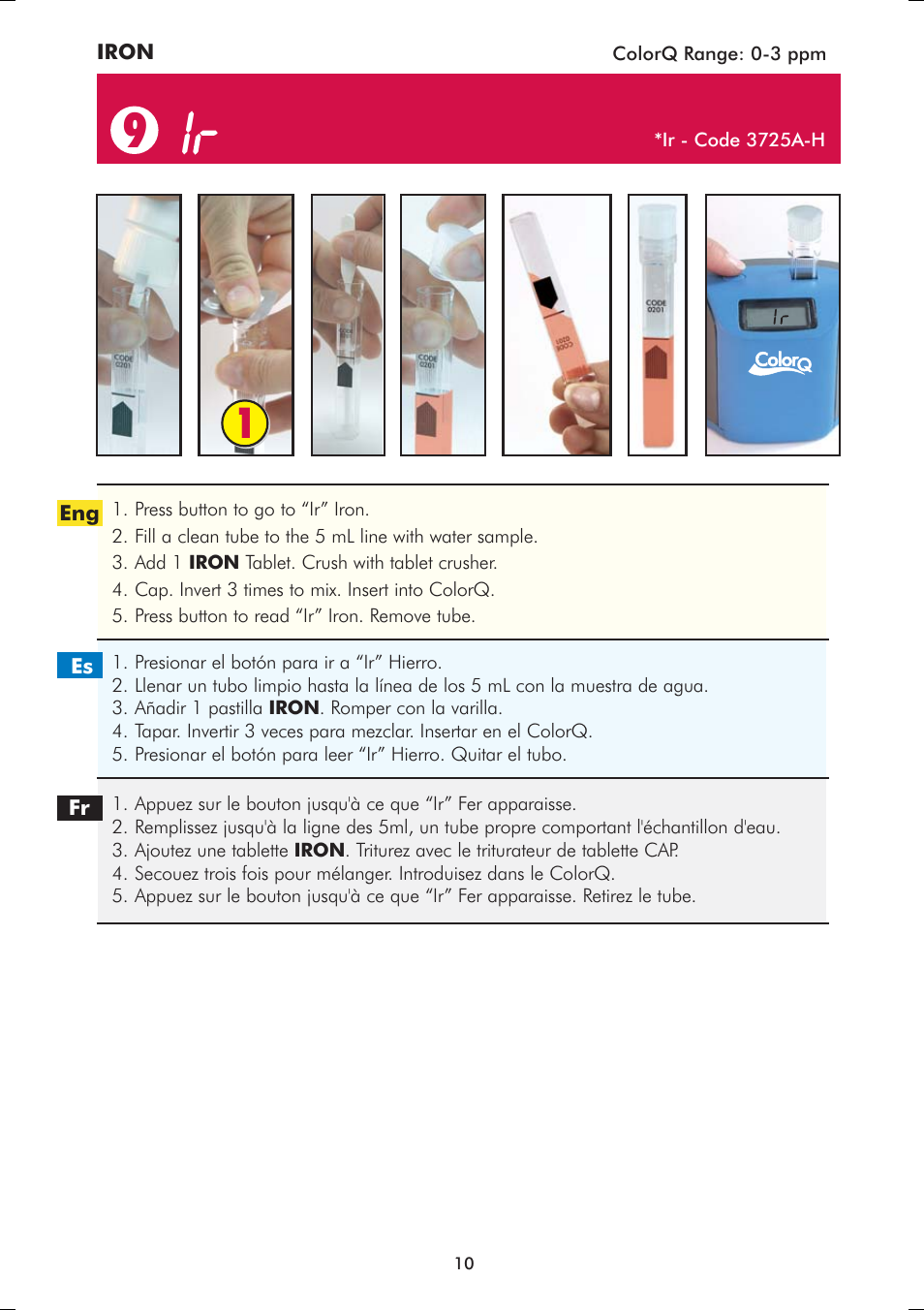 LaMotte ColorQ Pro-11 User Manual | Page 10 / 12