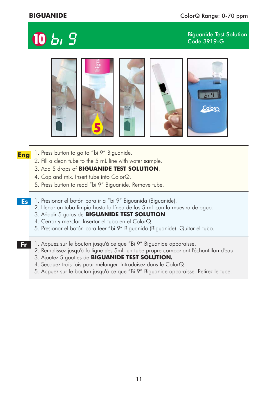 LaMotte ColorQ Pro-11 User Manual | Page 11 / 12