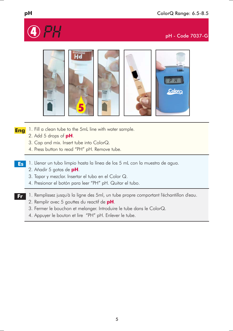 LaMotte ColorQ Pro-11 User Manual | Page 5 / 12