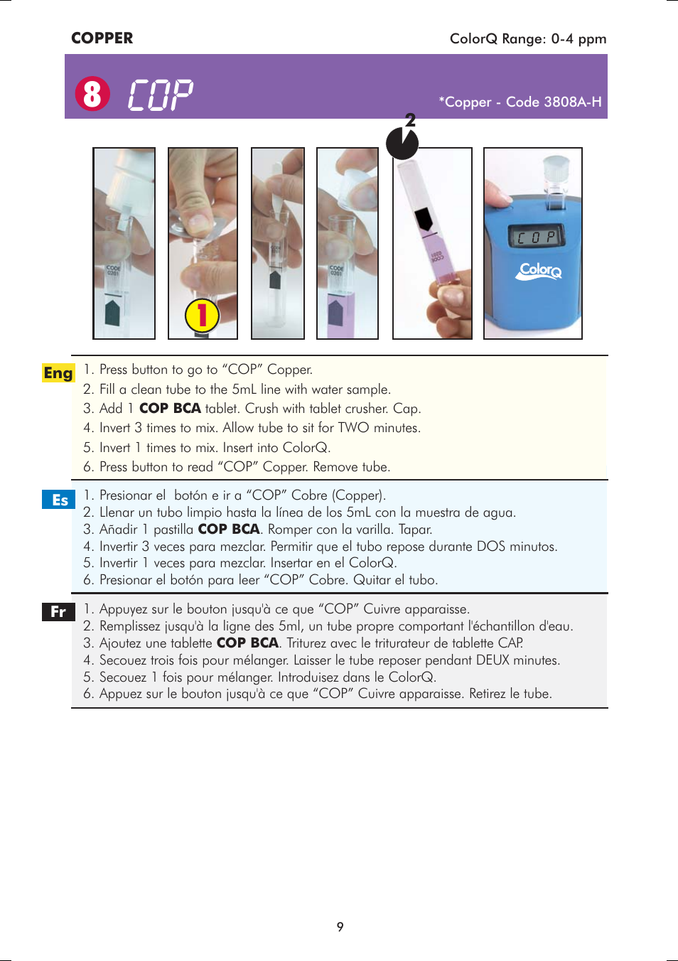 LaMotte ColorQ Pro-11 User Manual | Page 9 / 12