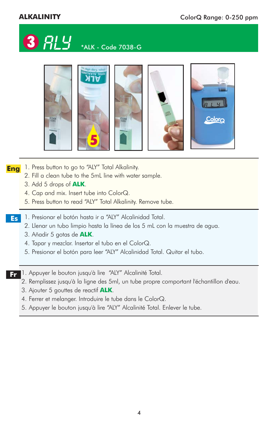 LaMotte ColorQCopper Pool/Spa 5 User Manual | Page 4 / 8