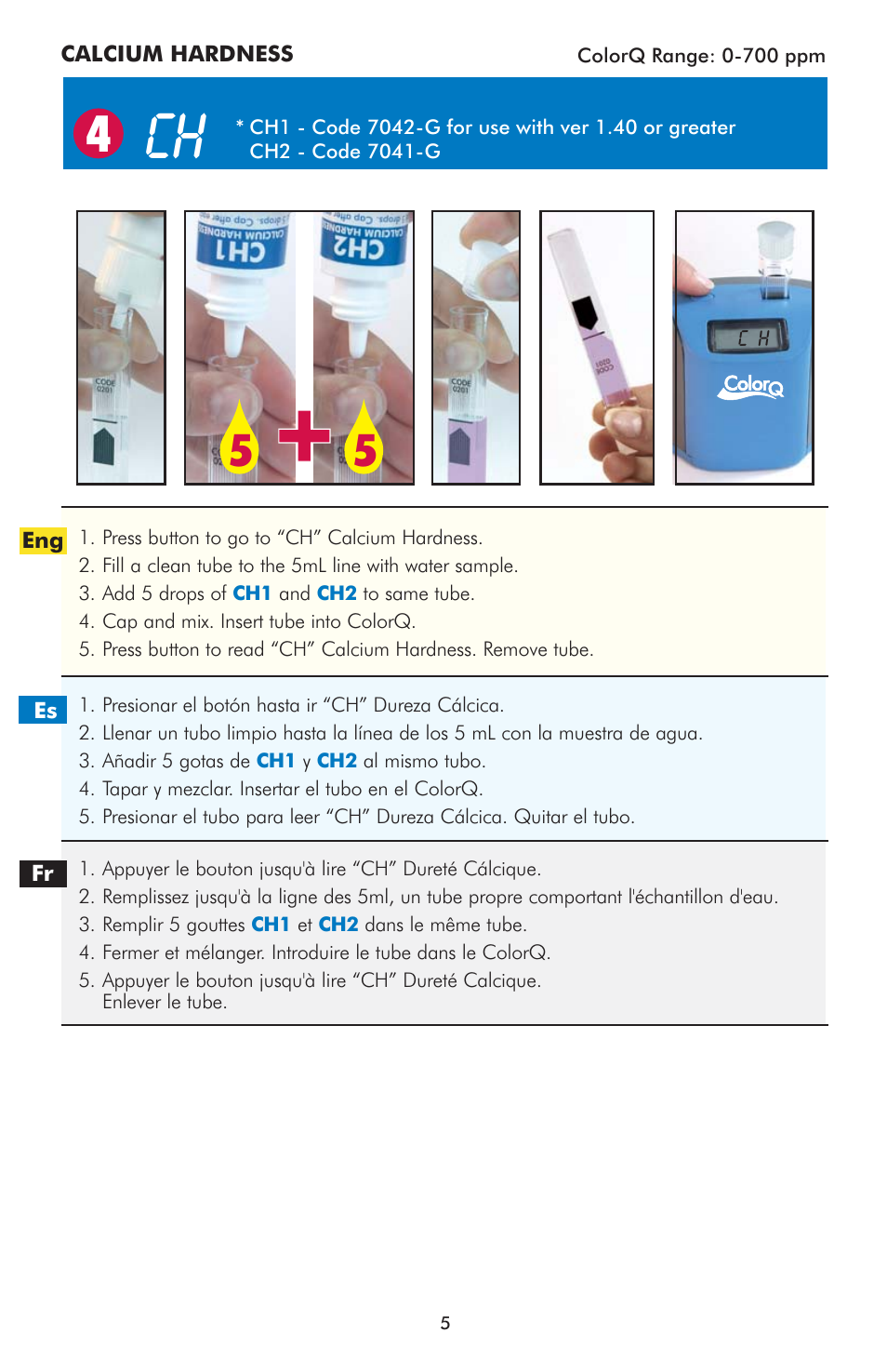 LaMotte ColorQCopper Pool/Spa 5 User Manual | Page 5 / 8