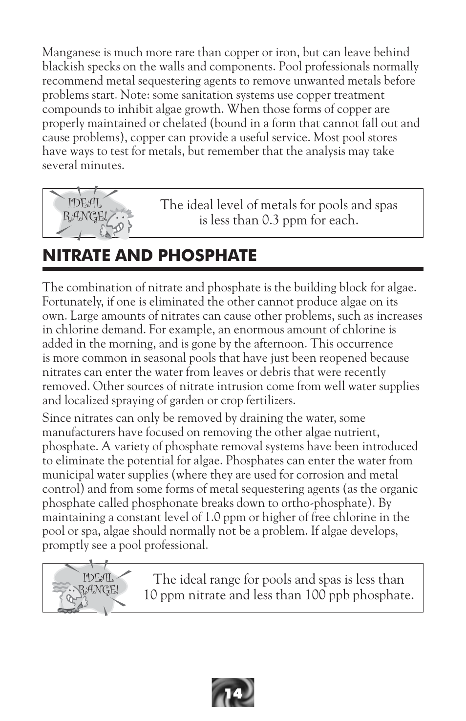 Nitrate and phosphate | LaMotte Pool & Spa Owner's Handbook User Manual | Page 16 / 40