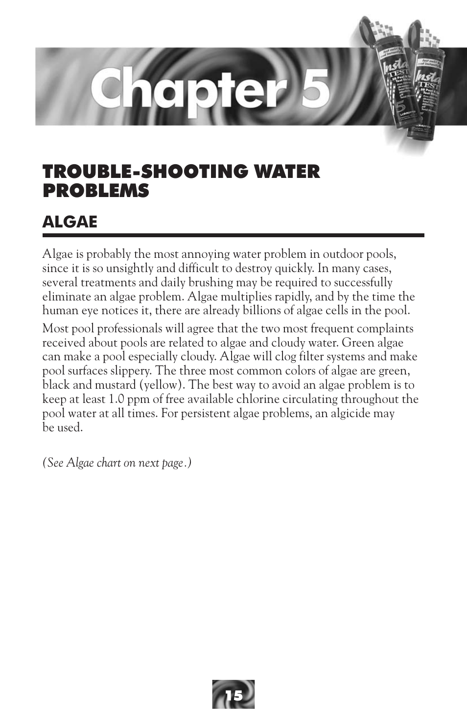 Trouble-shooting water problems | LaMotte Pool & Spa Owner's Handbook User Manual | Page 17 / 40