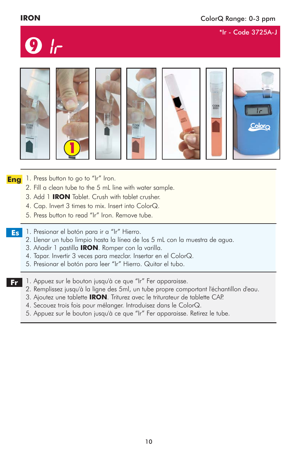 LaMotte ColorQ Pro 9-PLUS User Manual | Page 10 / 12