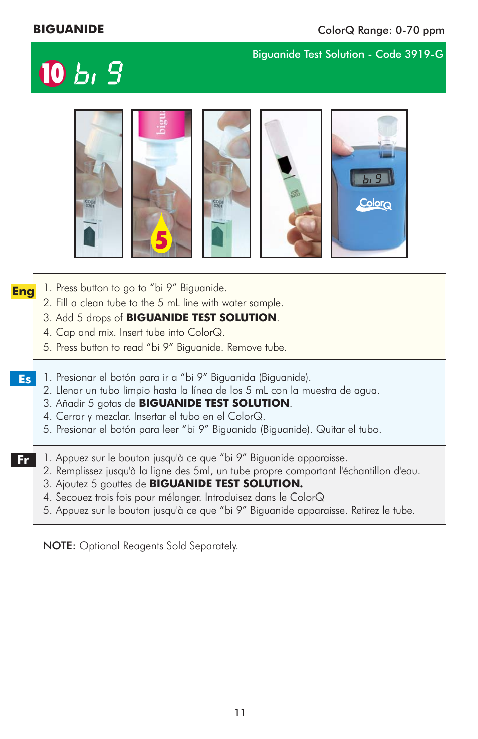 LaMotte ColorQ Pro 9-PLUS User Manual | Page 11 / 12