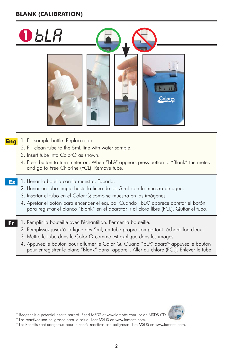 LaMotte ColorQ Pro 9-PLUS User Manual | Page 2 / 12