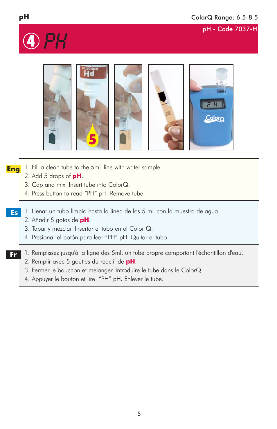 LaMotte ColorQ Pro 9-PLUS User Manual | Page 5 / 12