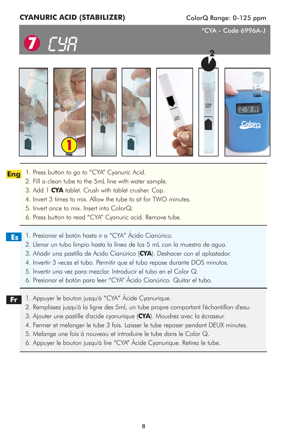 LaMotte ColorQ Pro 9-PLUS User Manual | Page 8 / 12