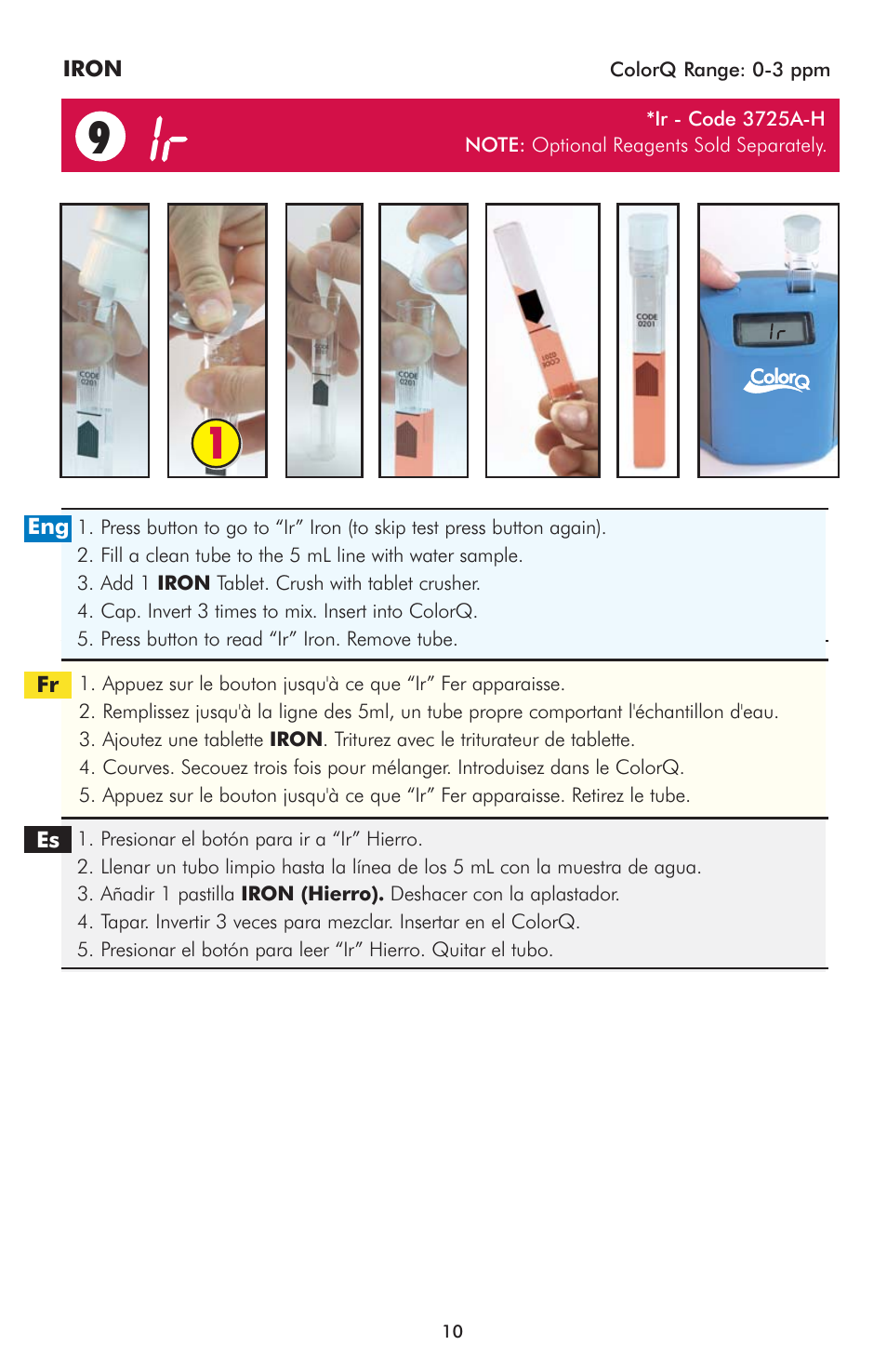 LaMotte ColorQ Copper 7 User Manual | Page 10 / 12