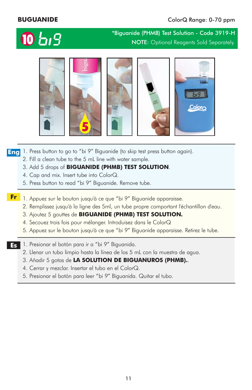 LaMotte ColorQ Copper 7 User Manual | Page 11 / 12