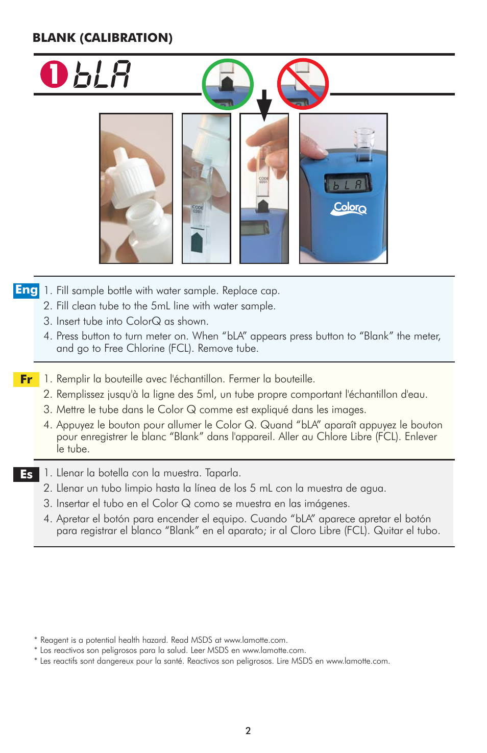 LaMotte ColorQ Copper 7 User Manual | Page 2 / 12