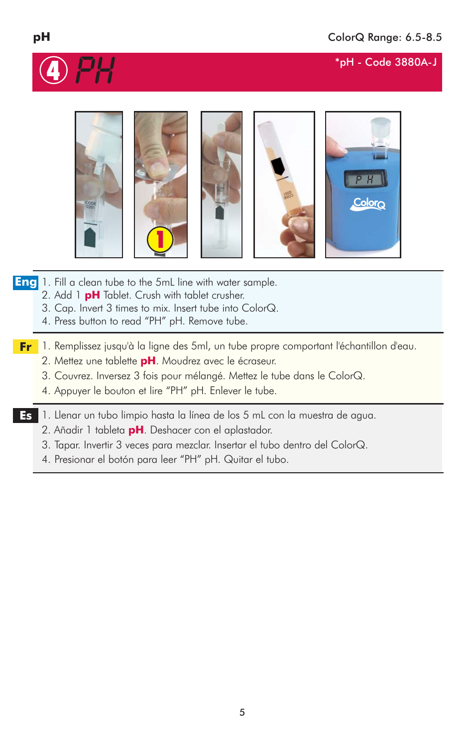 LaMotte ColorQ Copper 7 User Manual | Page 5 / 12