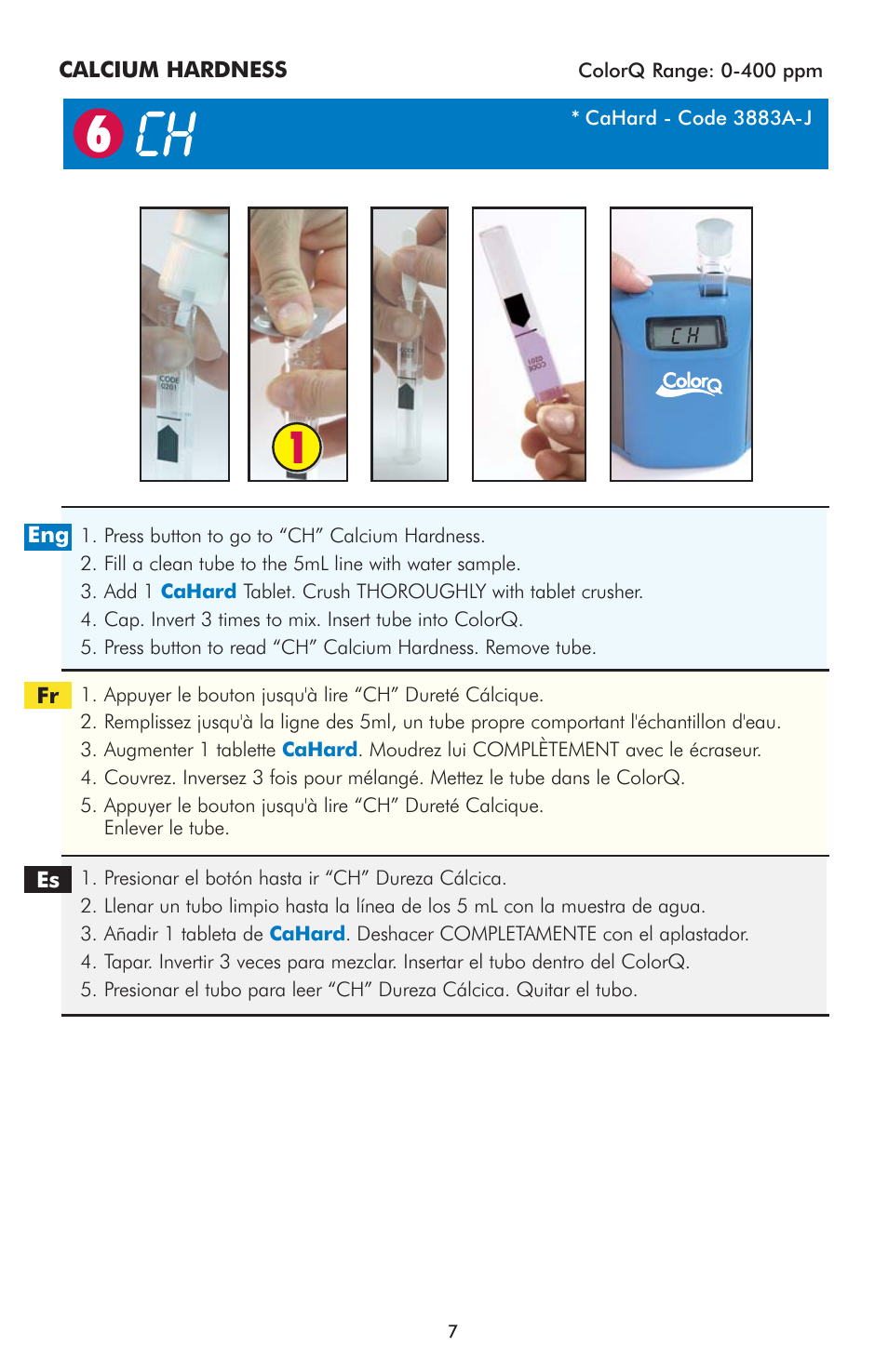 LaMotte ColorQ Copper 7 User Manual | Page 7 / 12