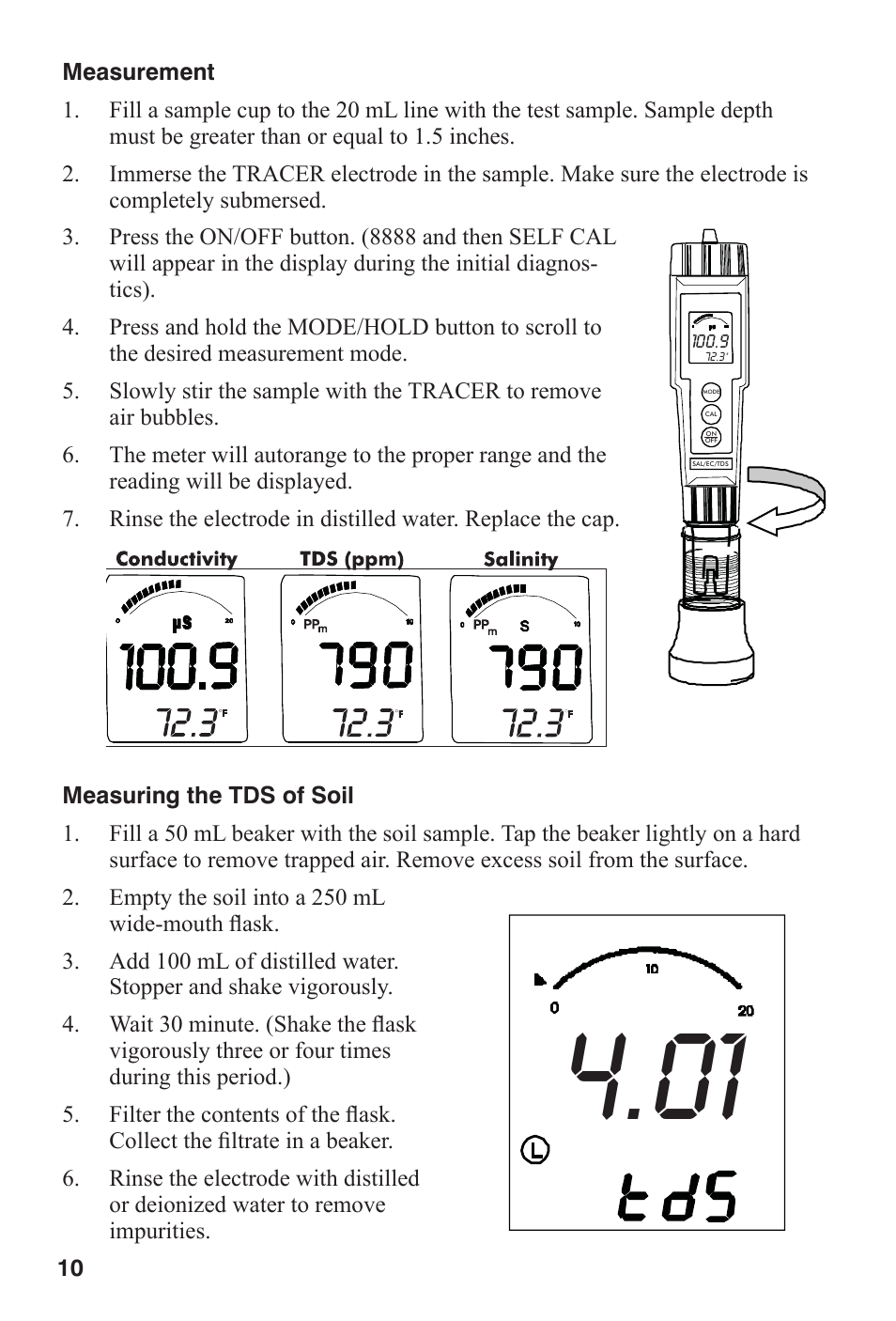 LaMotte TRACER POCKETESTER TDS User Manual | Page 10 / 20