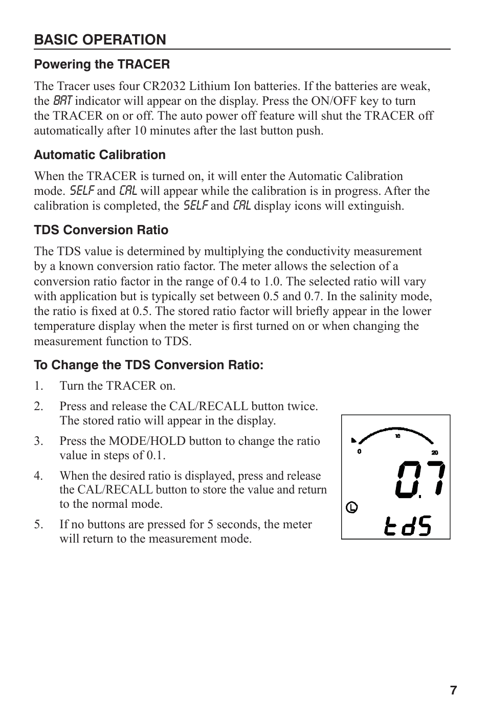 LaMotte TRACER POCKETESTER TDS User Manual | Page 7 / 20