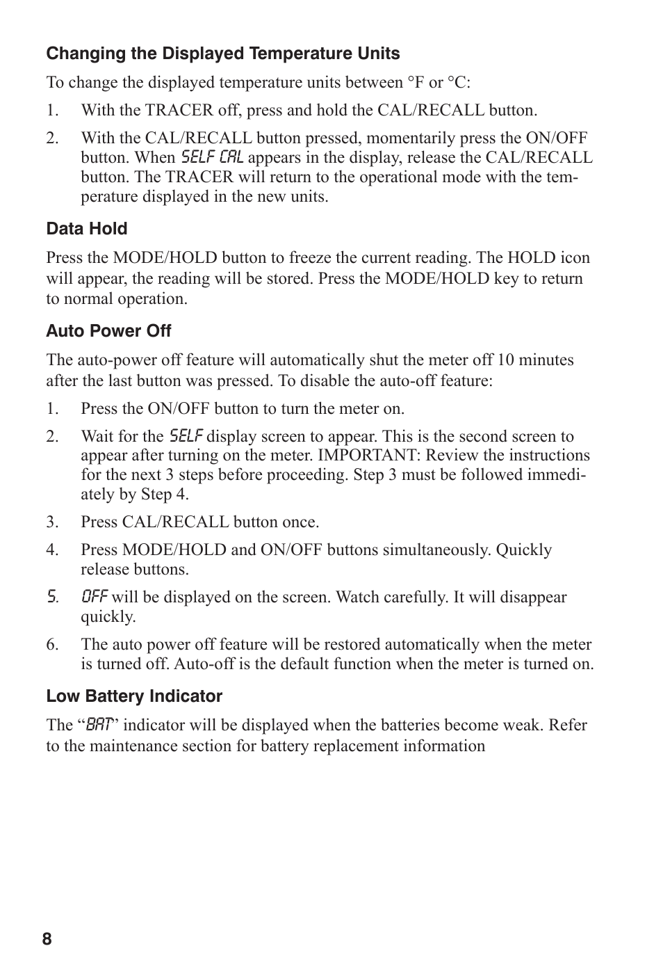 LaMotte TRACER POCKETESTER TDS User Manual | Page 8 / 20