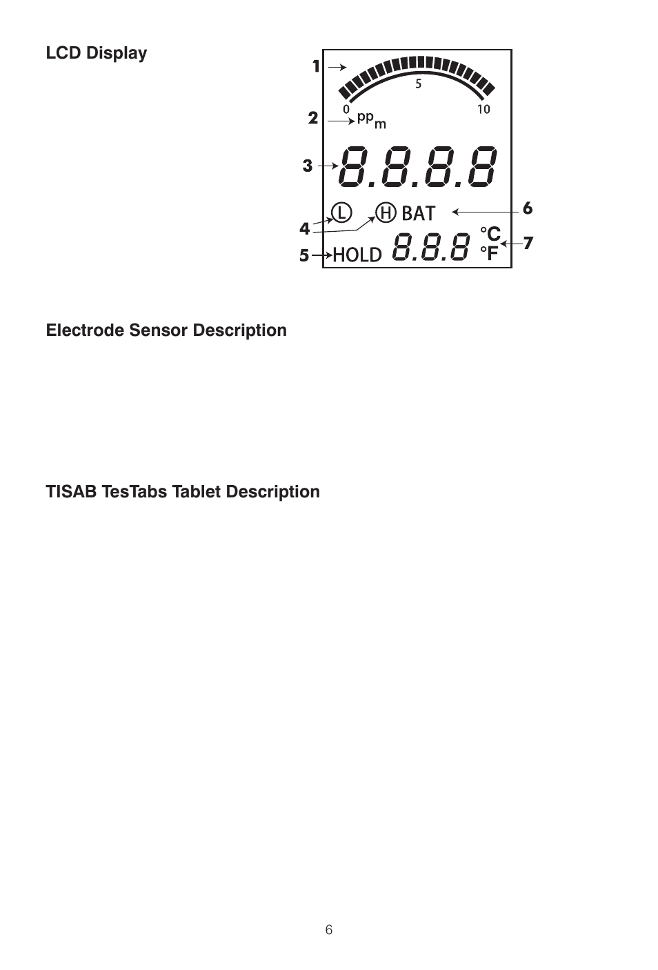 LaMotte TRACER POCKETESTER FLUORIDE User Manual | Page 6 / 16