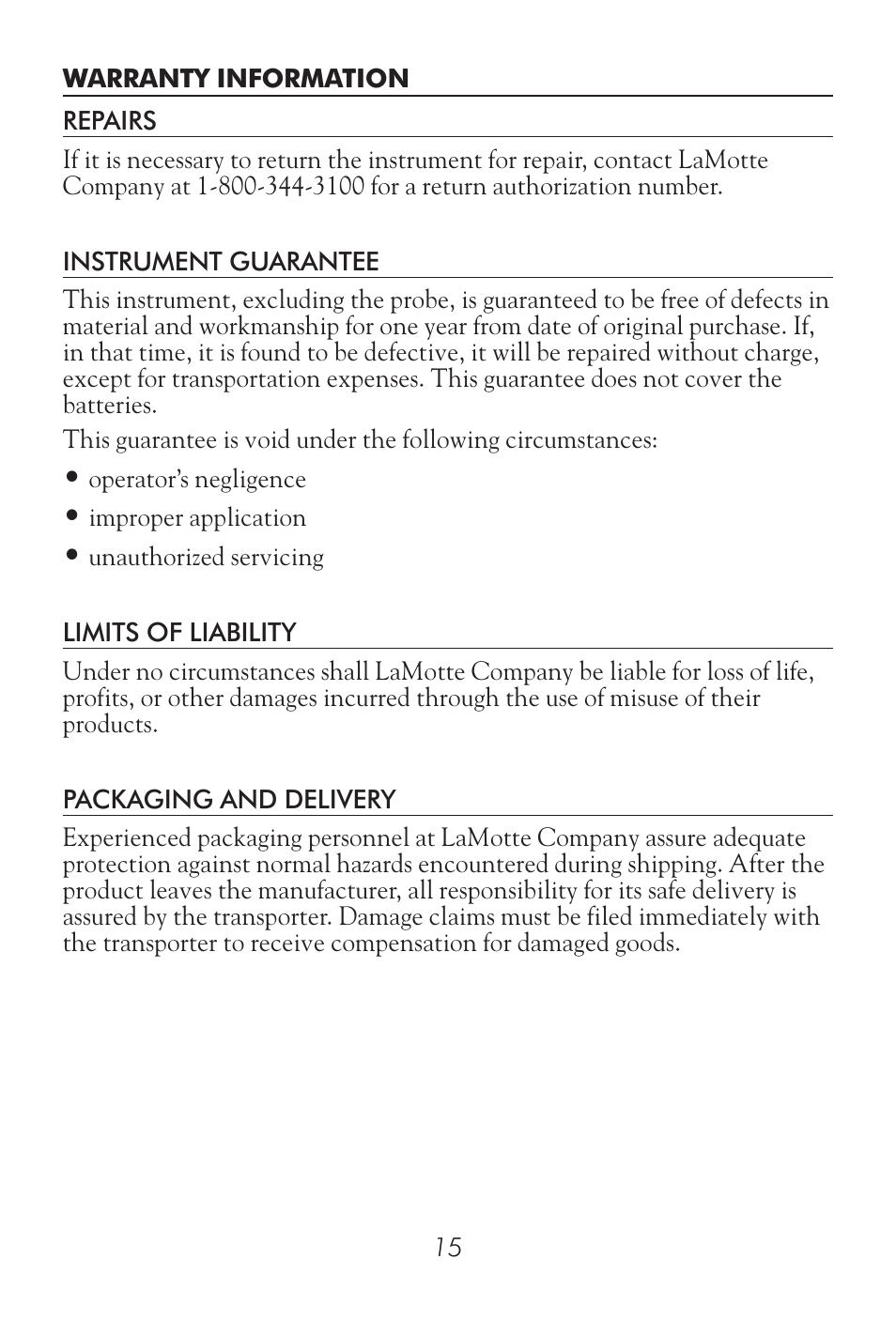 LaMotte CDS 5000 Conductivity Meter User Manual | Page 17 / 18