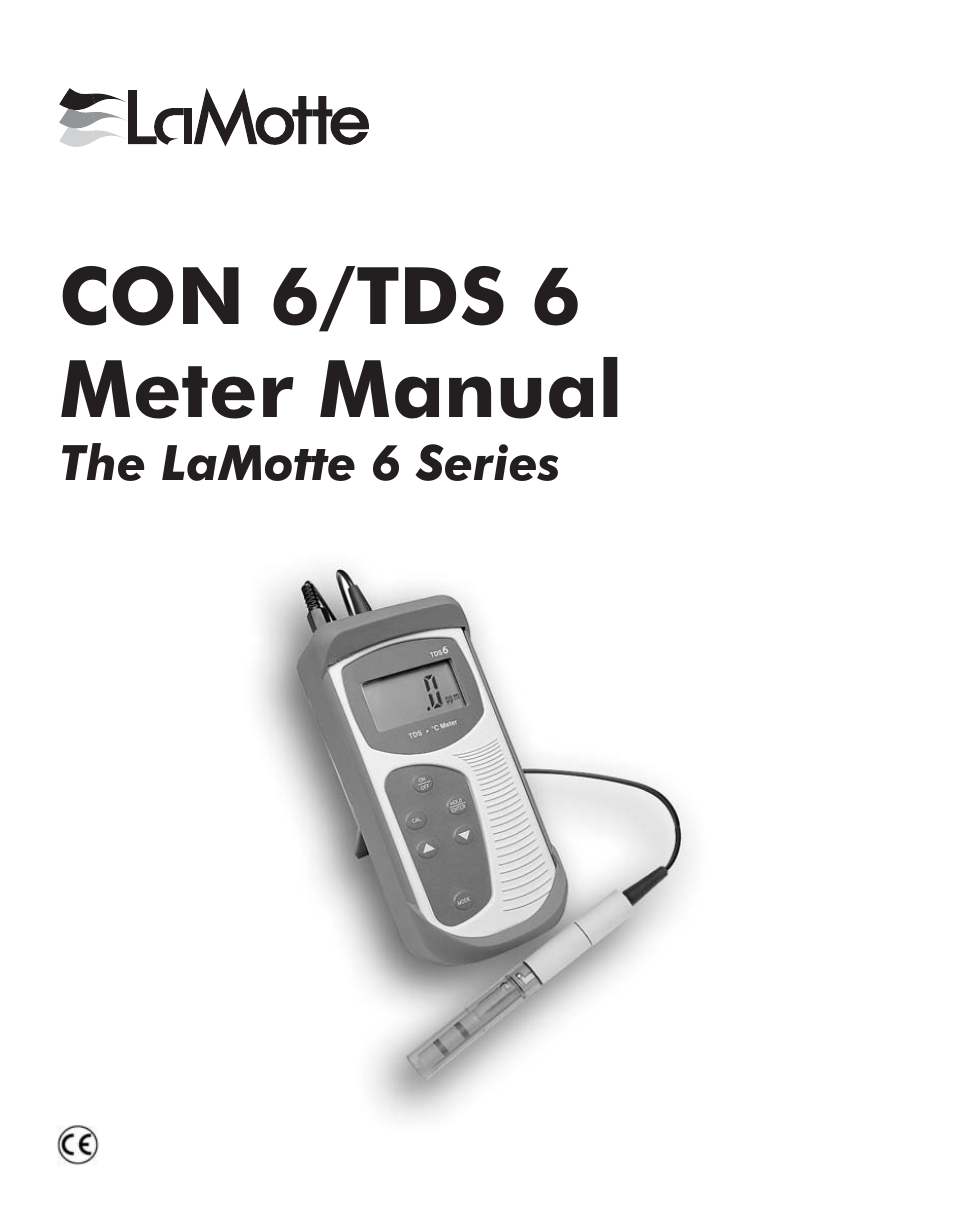 LaMotte TDS 6 Conductivity User Manual | 40 pages