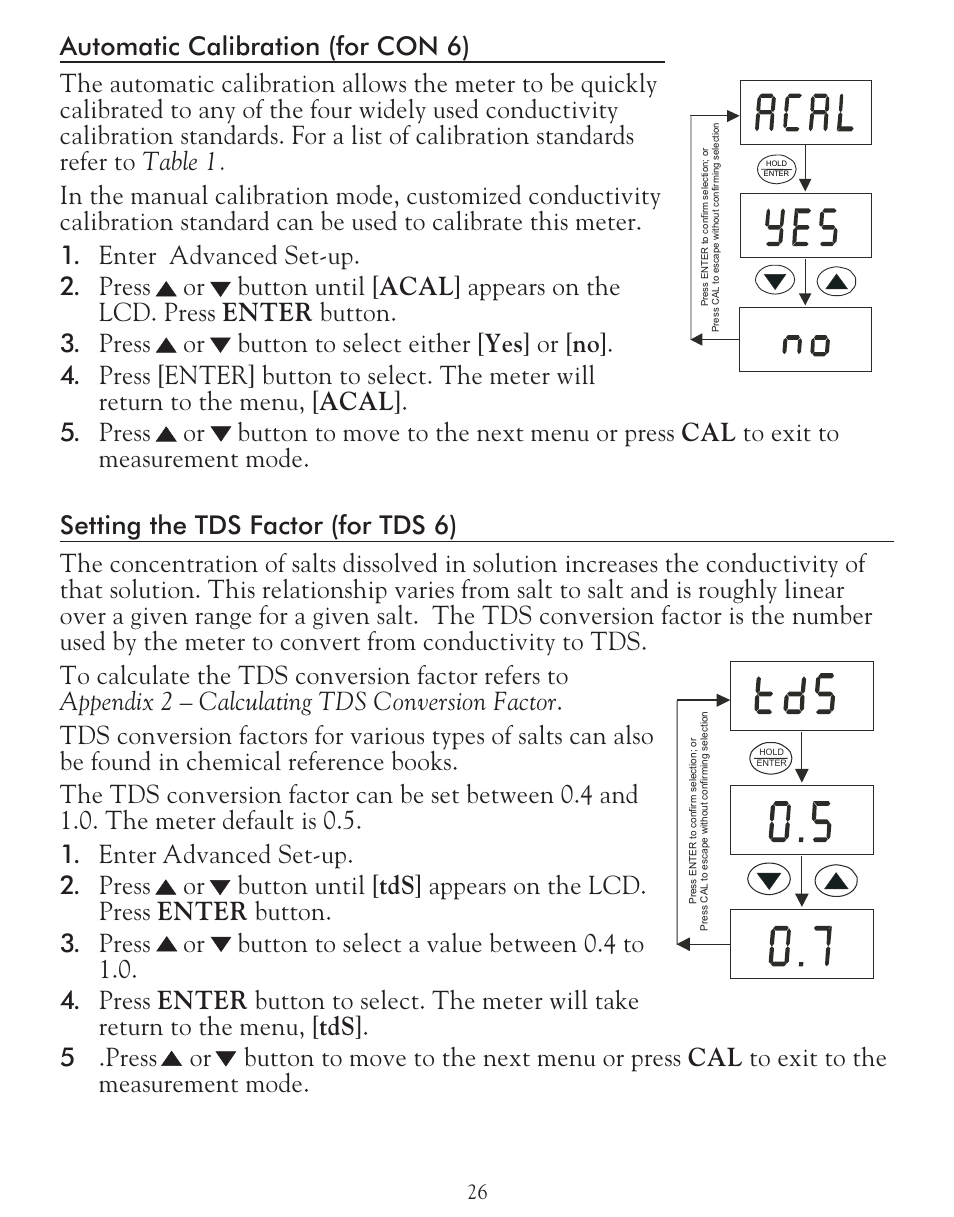 LaMotte TDS 6 Conductivity User Manual | Page 26 / 40