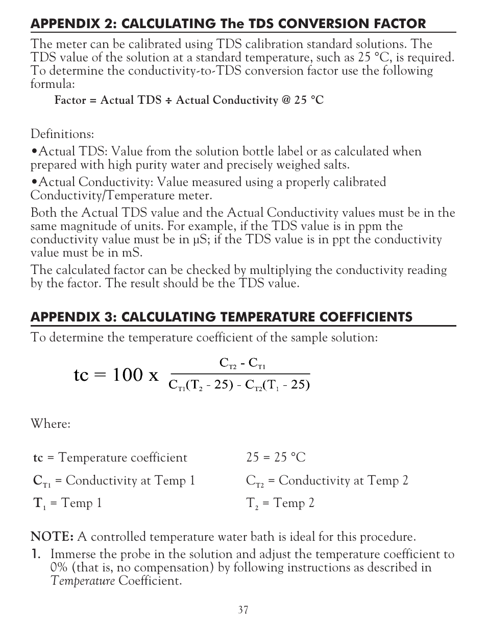 LaMotte TDS 6 Conductivity User Manual | Page 37 / 40