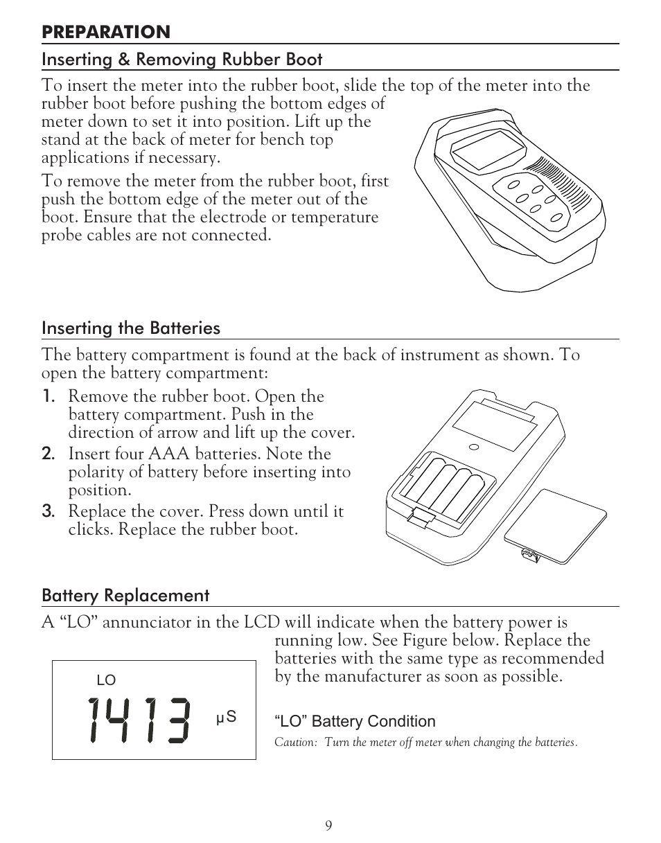 LaMotte TDS 6 Conductivity User Manual | Page 9 / 40