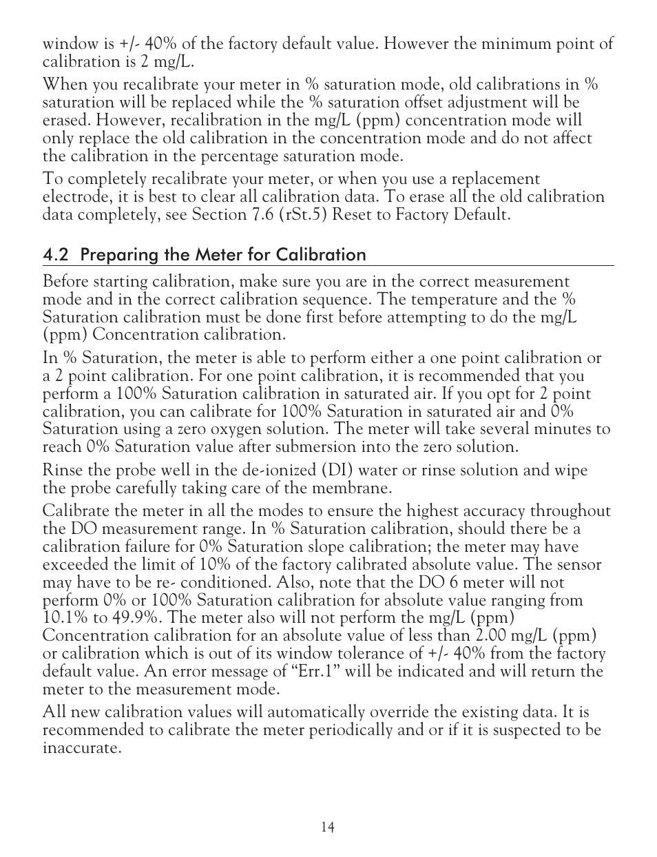 LaMotte DO 6 Dissolved Oxygen Meter User Manual | Page 15 / 56