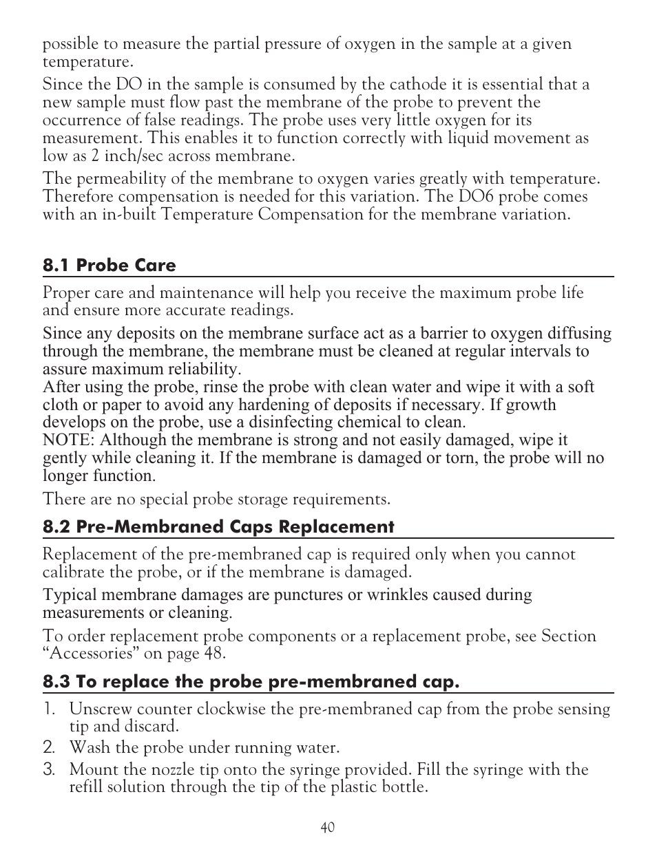 LaMotte DO 6 Dissolved Oxygen Meter User Manual | Page 41 / 56