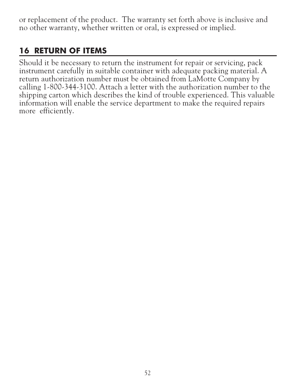 LaMotte DO 6 Dissolved Oxygen Meter User Manual | Page 53 / 56