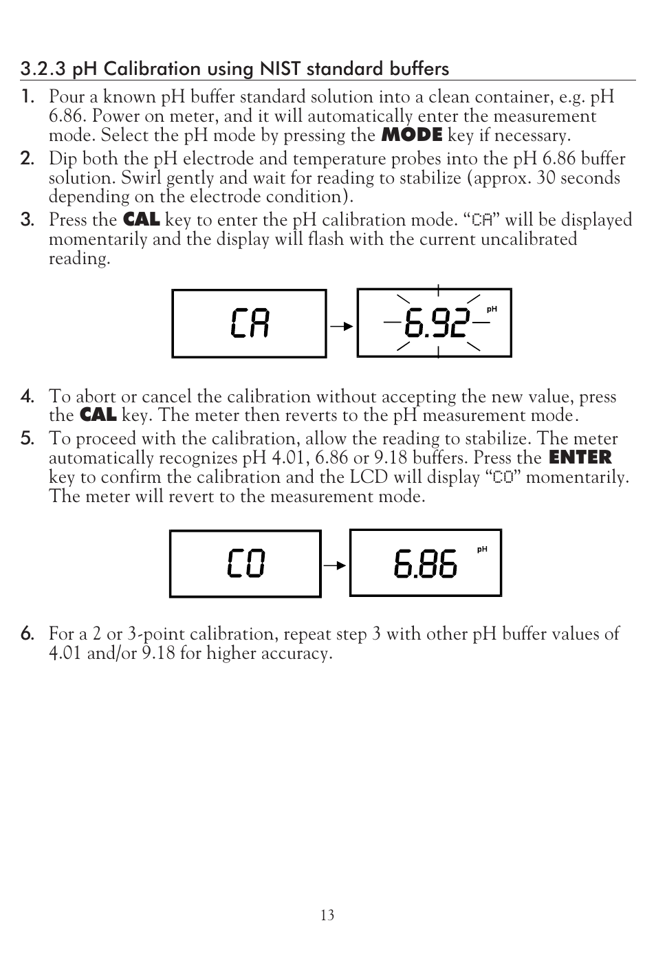 LaMotte pH PLUS Direct Meter User Manual | Page 13 / 24