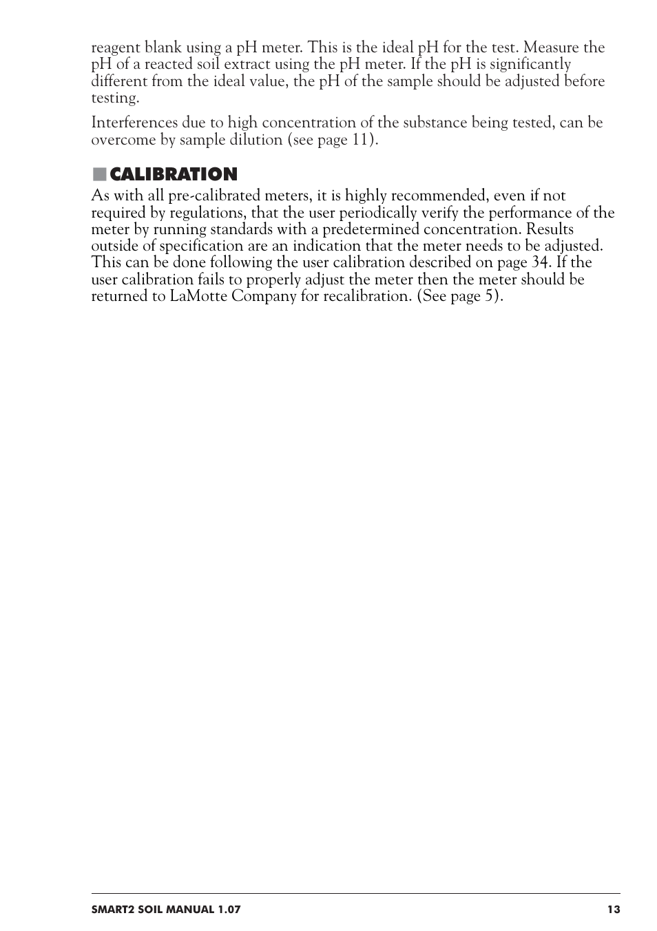 LaMotte SMART 2 Electronic Soil Lab User Manual | Page 13 / 84