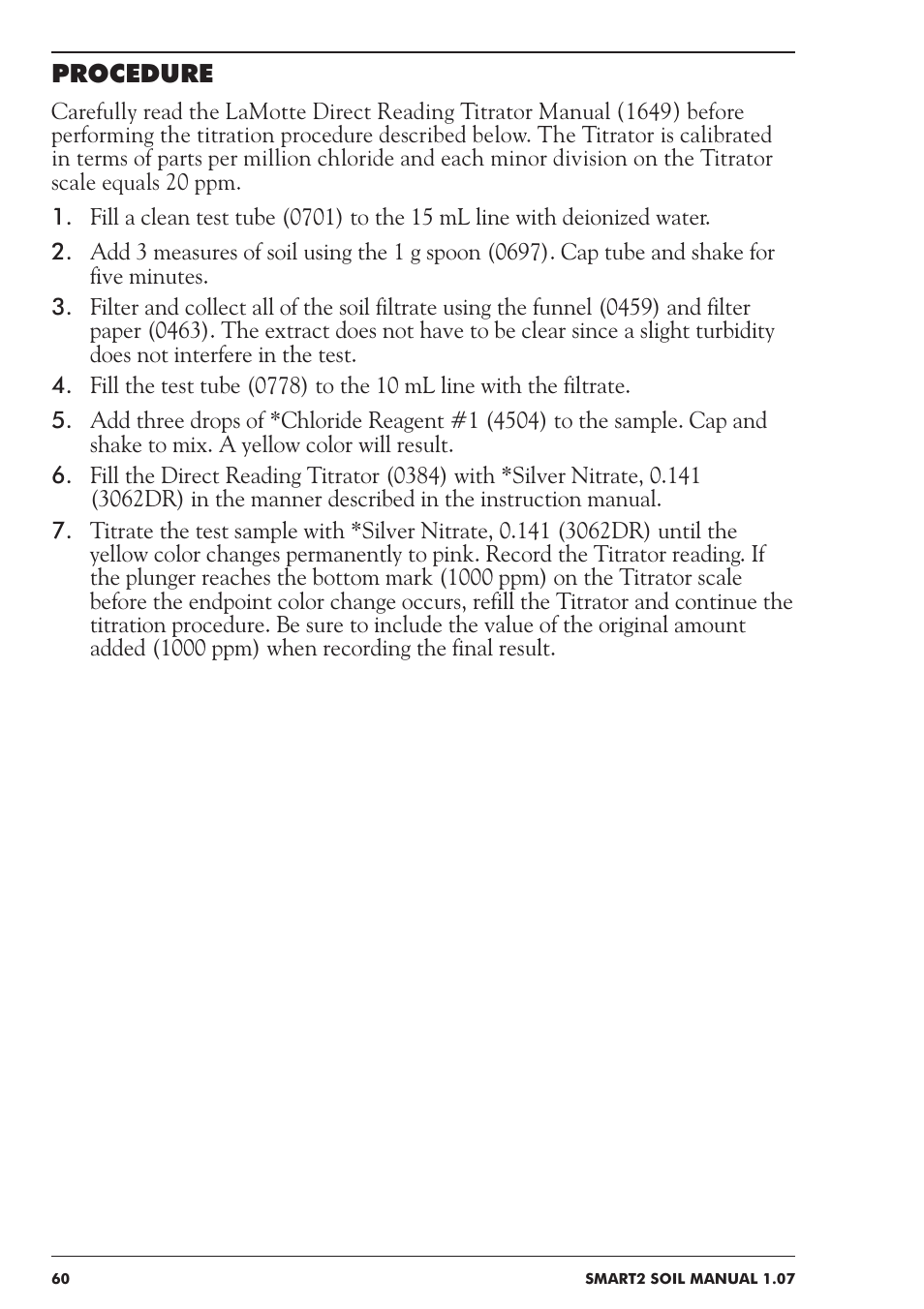 LaMotte SMART 2 Electronic Soil Lab User Manual | Page 60 / 84