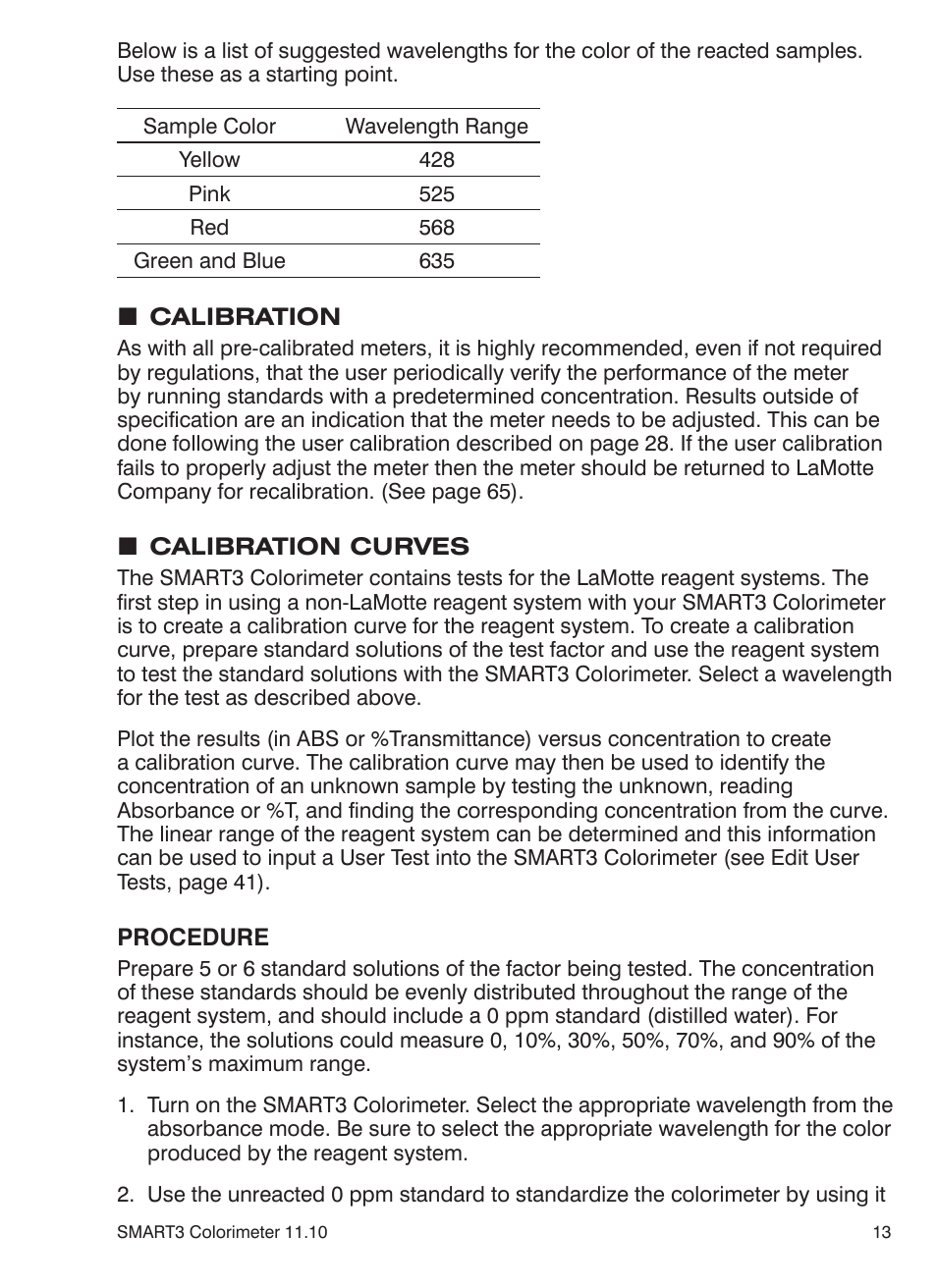 LaMotte SMART3 Colorimeter User Manual | Page 15 / 294