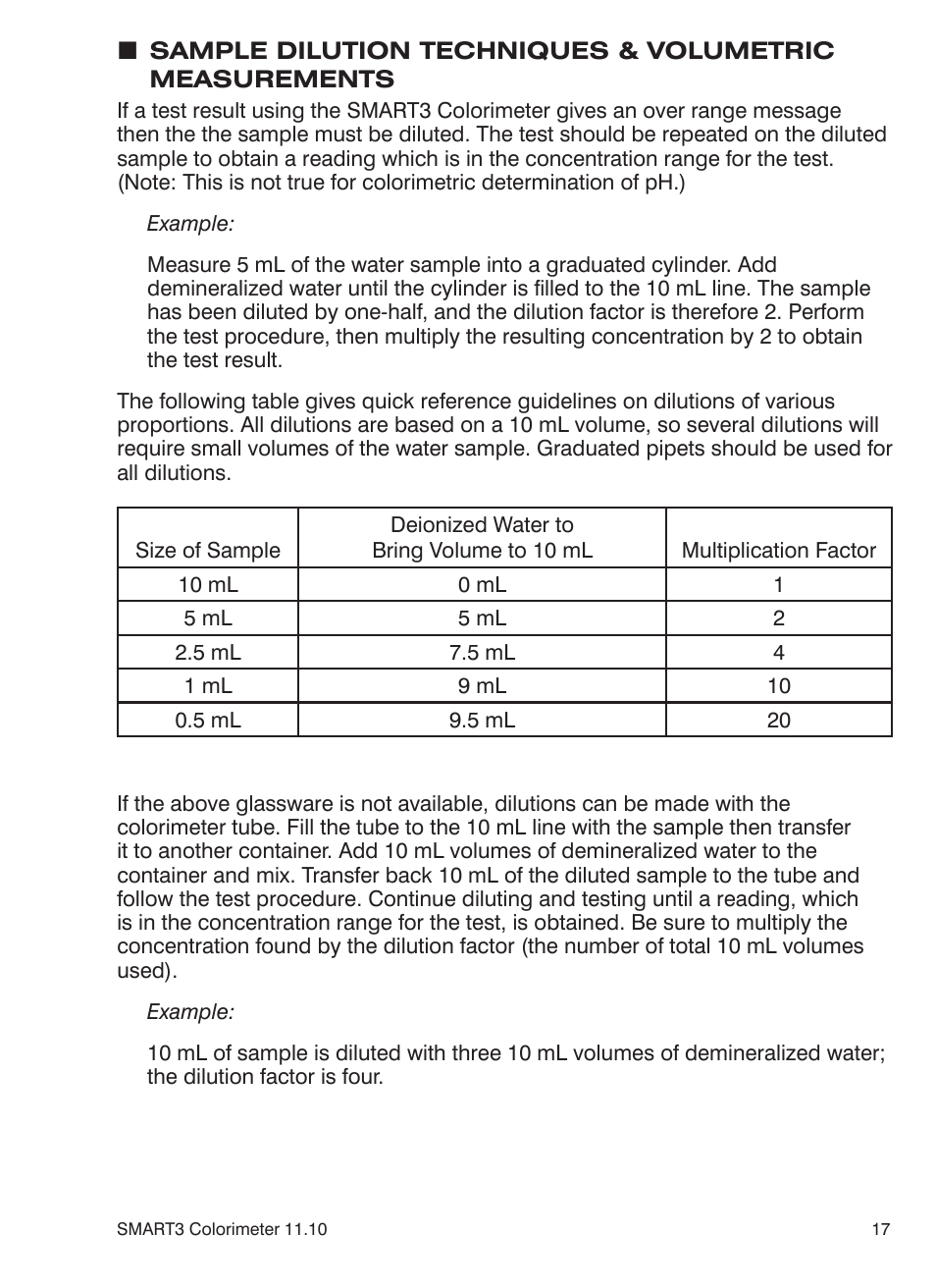 LaMotte SMART3 Colorimeter User Manual | Page 19 / 294