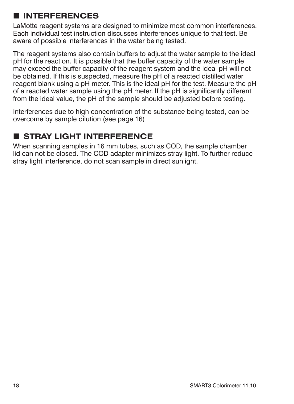 LaMotte SMART3 Colorimeter User Manual | Page 20 / 294