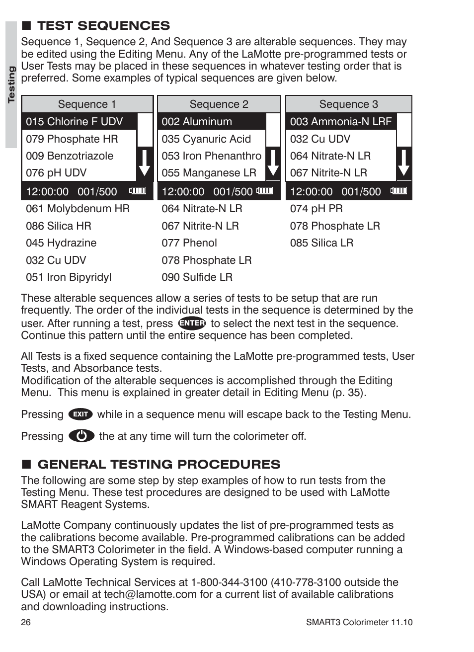 LaMotte SMART3 Colorimeter User Manual | Page 28 / 294