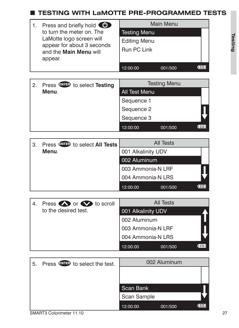 LaMotte SMART3 Colorimeter User Manual | Page 29 / 294