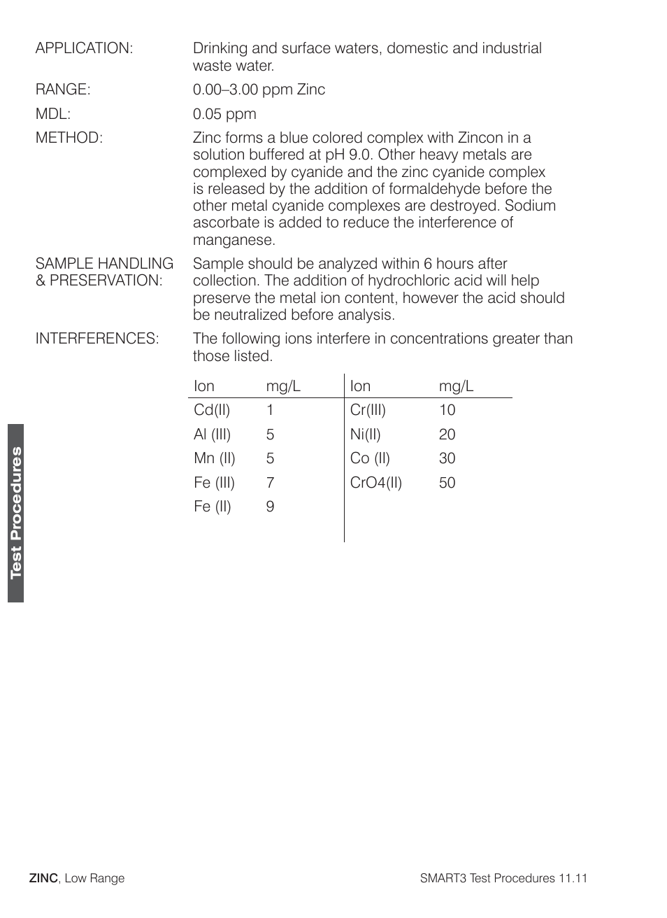 LaMotte SMART3 Colorimeter User Manual | Page 290 / 294