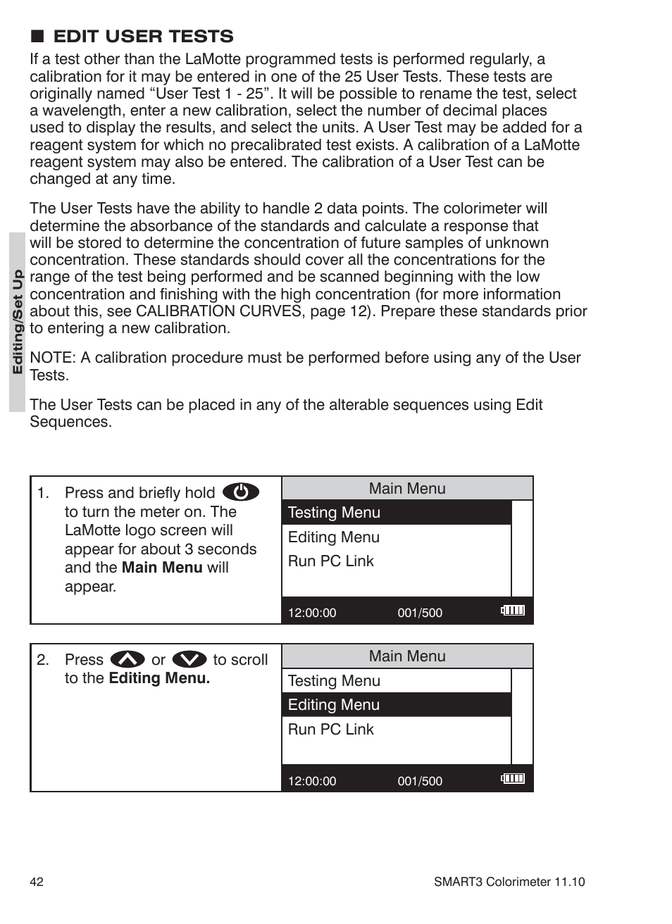 LaMotte SMART3 Colorimeter User Manual | Page 44 / 294