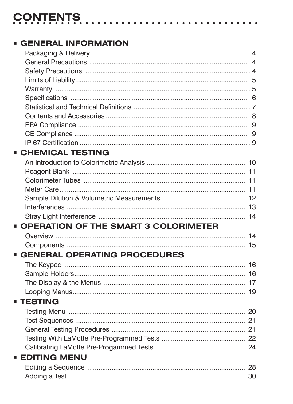 LaMotte SMART 3 Electronic Soil Lab User Manual | Page 2 / 88