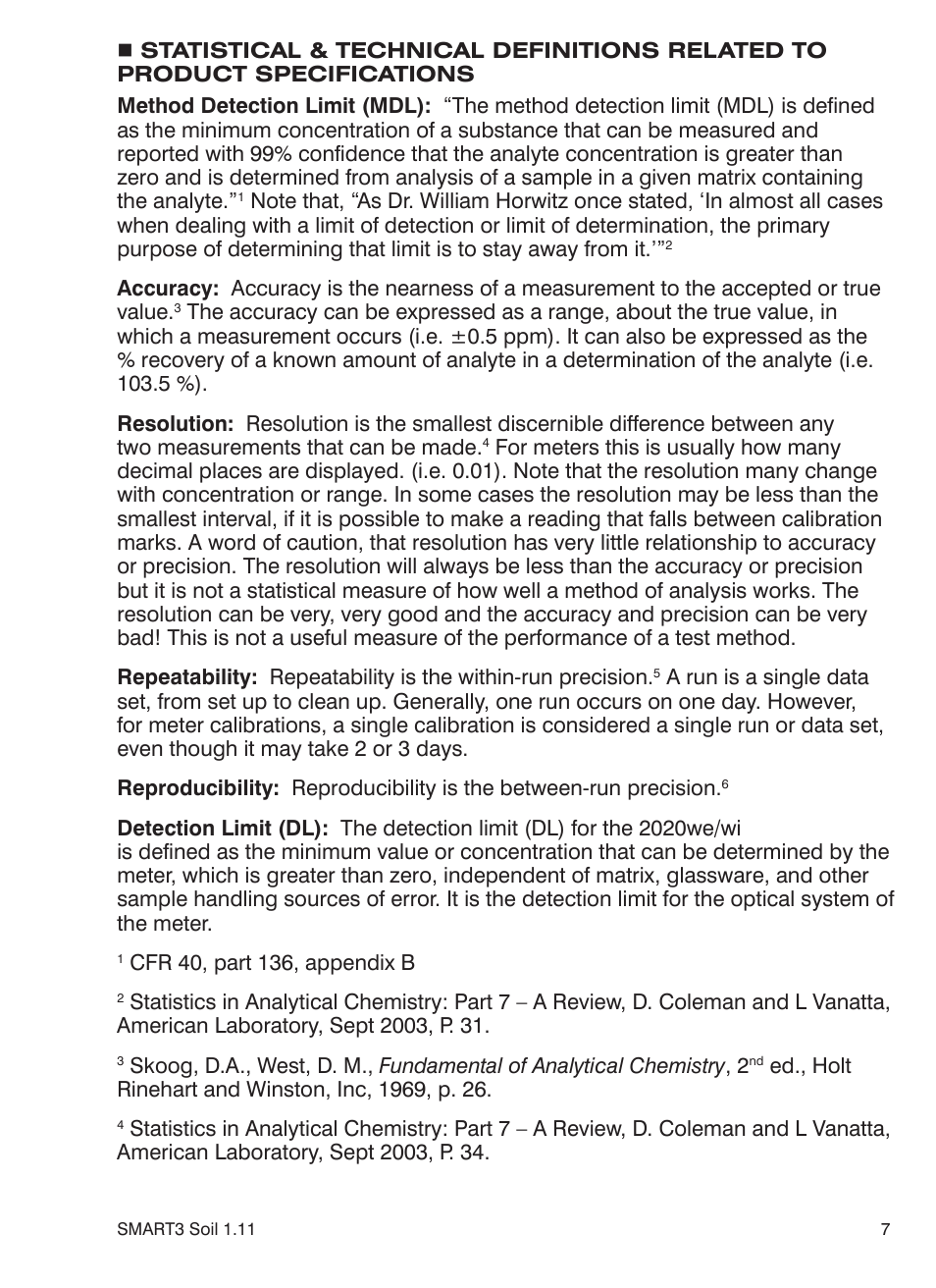 LaMotte SMART 3 Electronic Soil Lab User Manual | Page 7 / 88