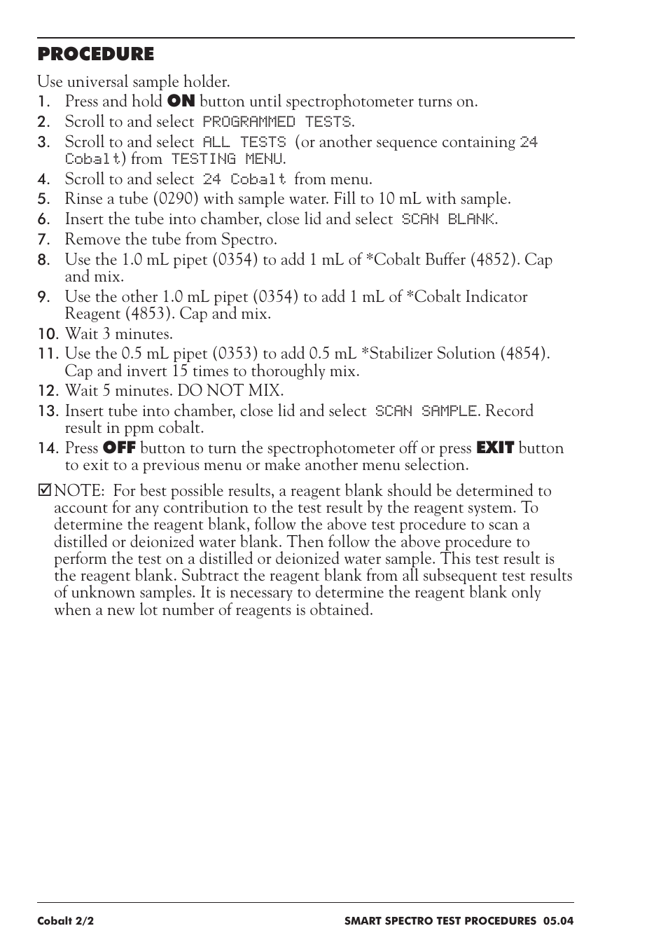 LaMotte SMART Spectro Spectrophotometer User Manual | Page 105 / 237