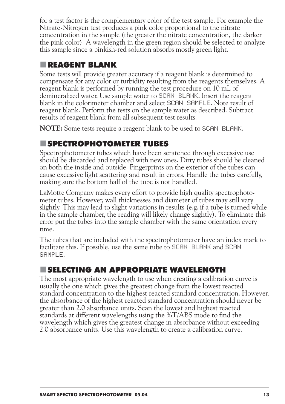 LaMotte SMART Spectro Spectrophotometer User Manual | Page 13 / 237