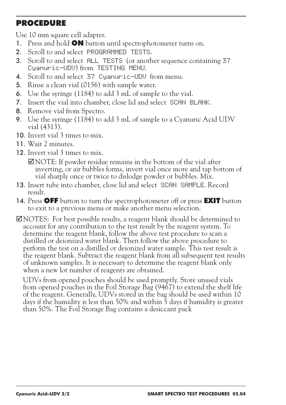 LaMotte SMART Spectro Spectrophotometer User Manual | Page 135 / 237