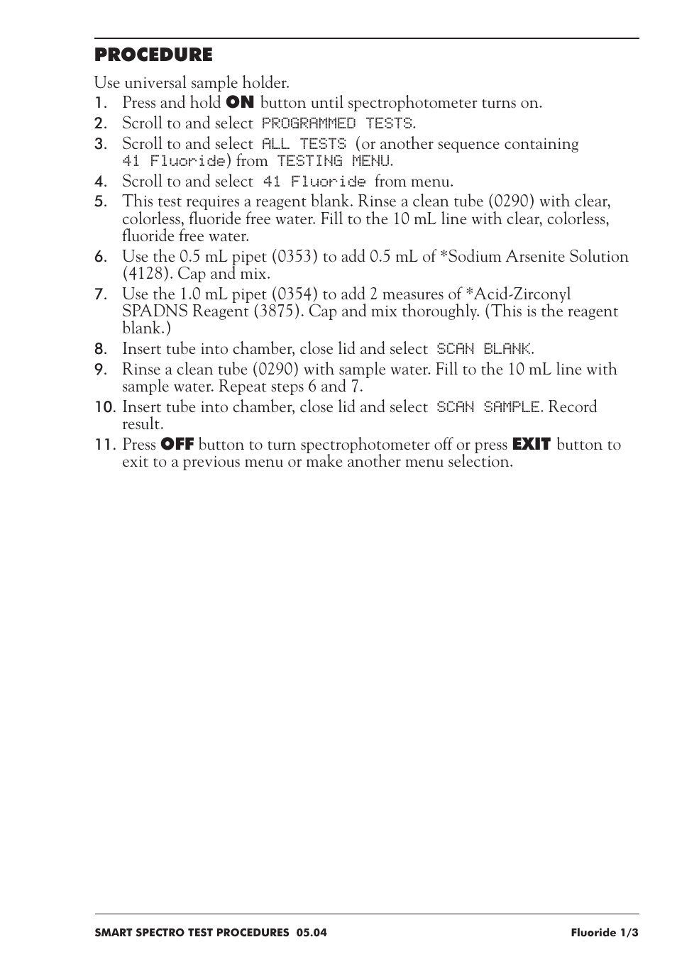 LaMotte SMART Spectro Spectrophotometer User Manual | Page 142 / 237