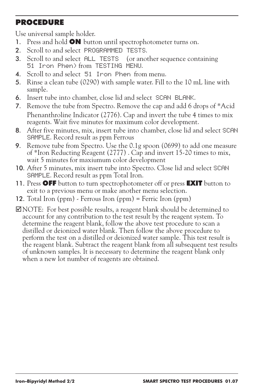 LaMotte SMART Spectro Spectrophotometer User Manual | Page 153 / 237