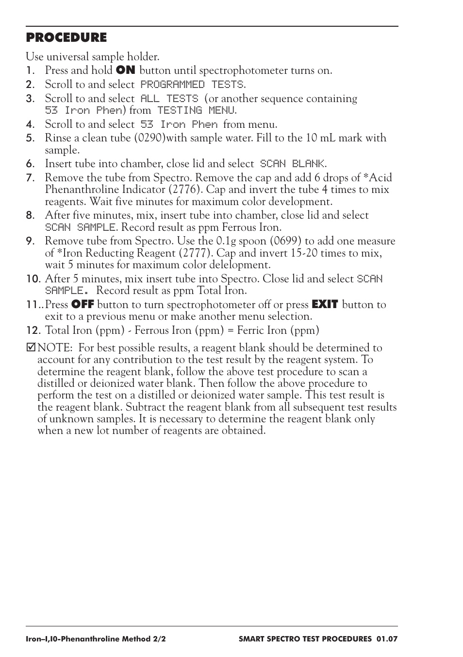 LaMotte SMART Spectro Spectrophotometer User Manual | Page 155 / 237